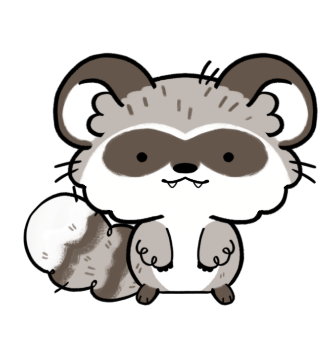 Brown Raccoon by PokesVtubers